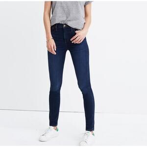 Madewell 10" High-Rise Skinny Jeans in Hayes Wash Blue Women's Size 24